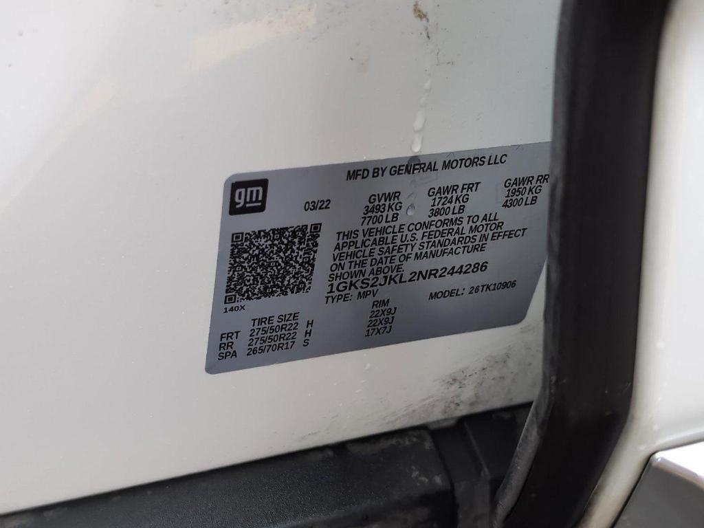 used 2022 GMC Yukon XL car, priced at $50,224
