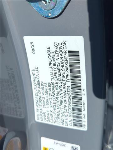 new 2025 Honda Accord Hybrid car, priced at $33,655