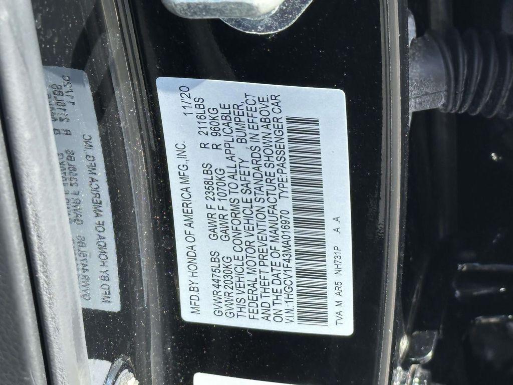 used 2021 Honda Accord car, priced at $20,997