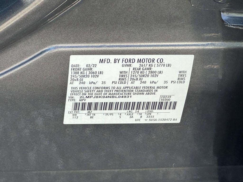 used 2022 Lincoln Nautilus car, priced at $34,995