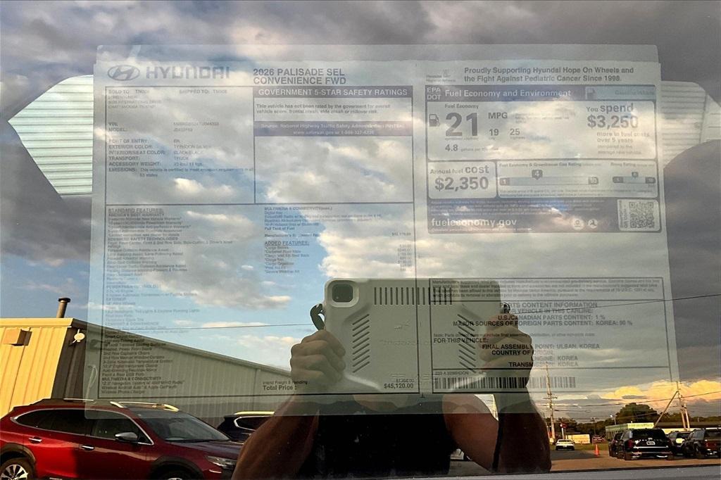 new 2026 Hyundai Palisade car, priced at $41,565