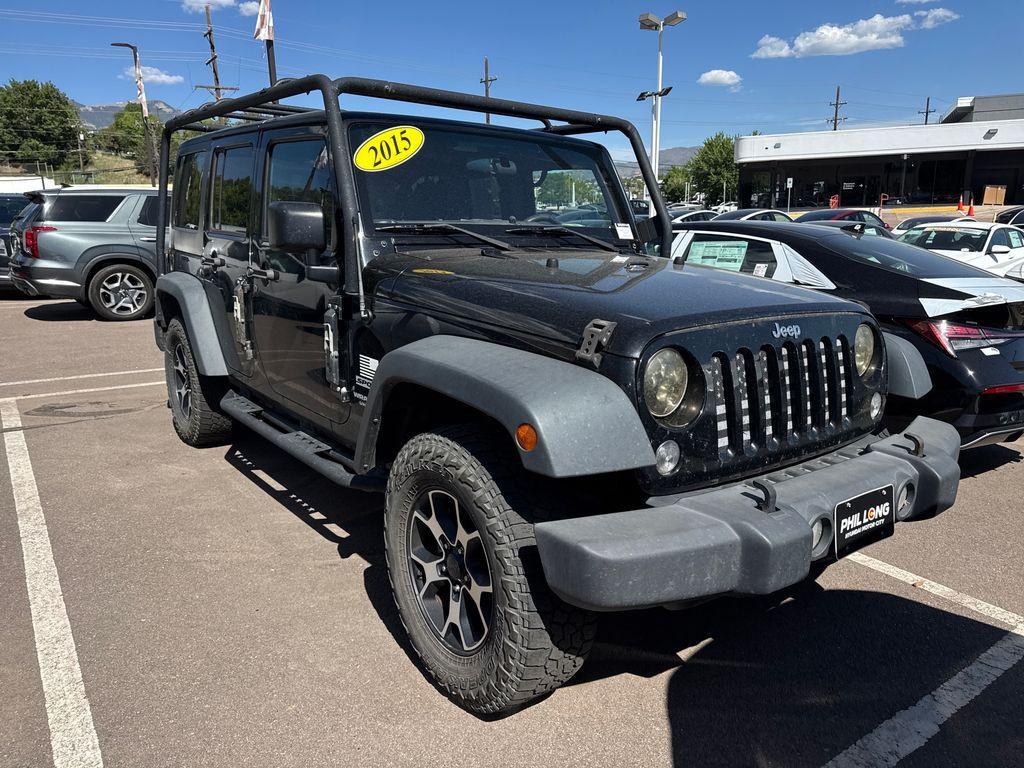used 2015 Jeep Wrangler Unlimited car, priced at $12,989