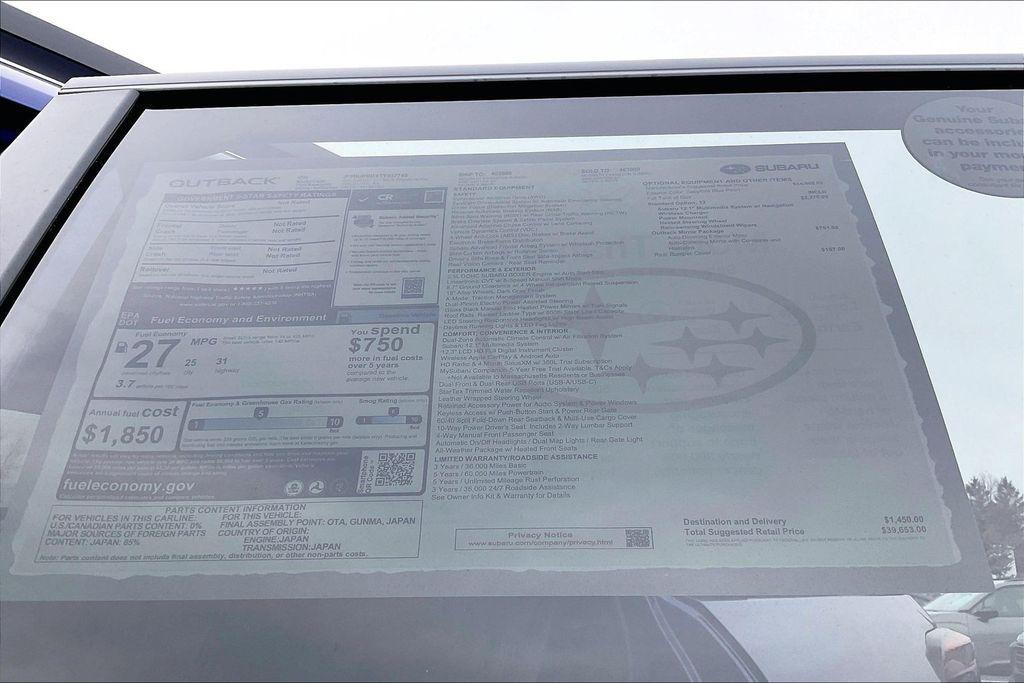 new 2026 Subaru Outback car, priced at $34,402