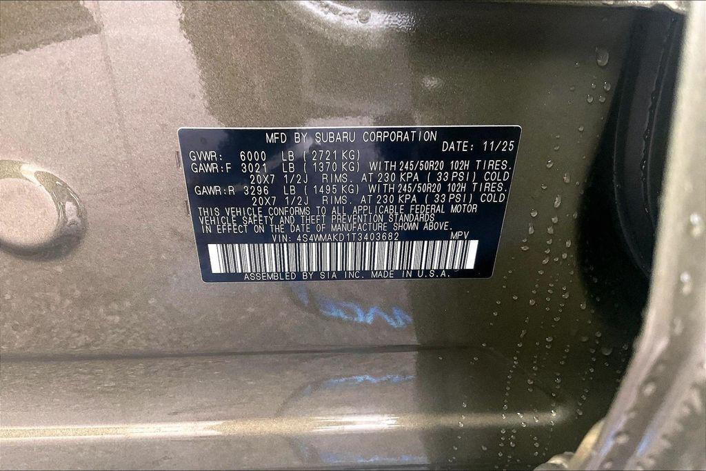 new 2026 Subaru Ascent car, priced at $53,646