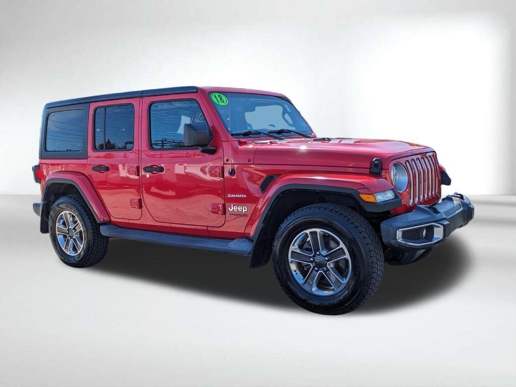 used 2018 Jeep Wrangler Unlimited car, priced at $23,469