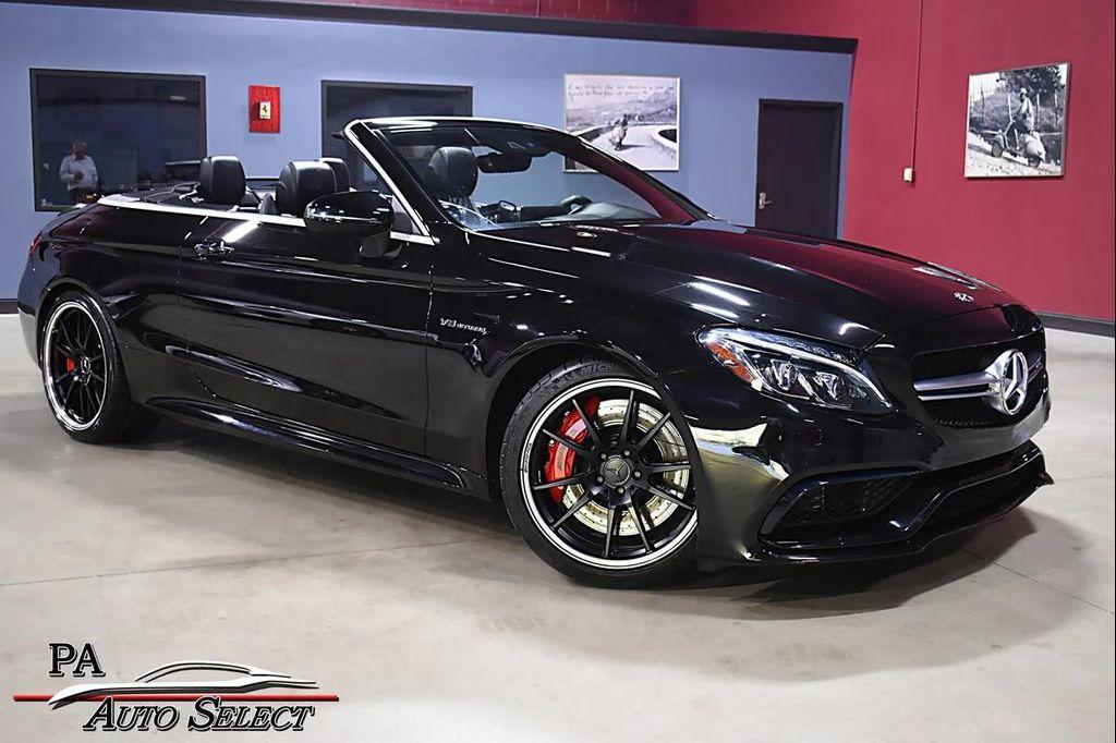 used 2018 Mercedes-Benz AMG C 63 car, priced at $45,990
