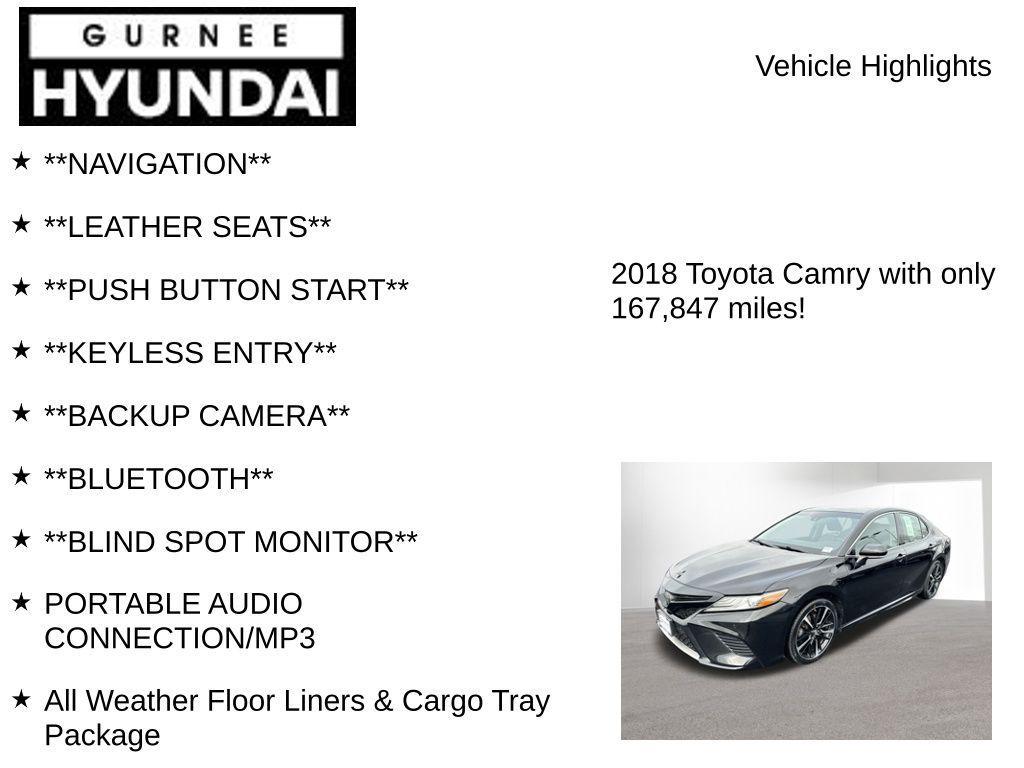 used 2018 Toyota Camry car, priced at $14,795