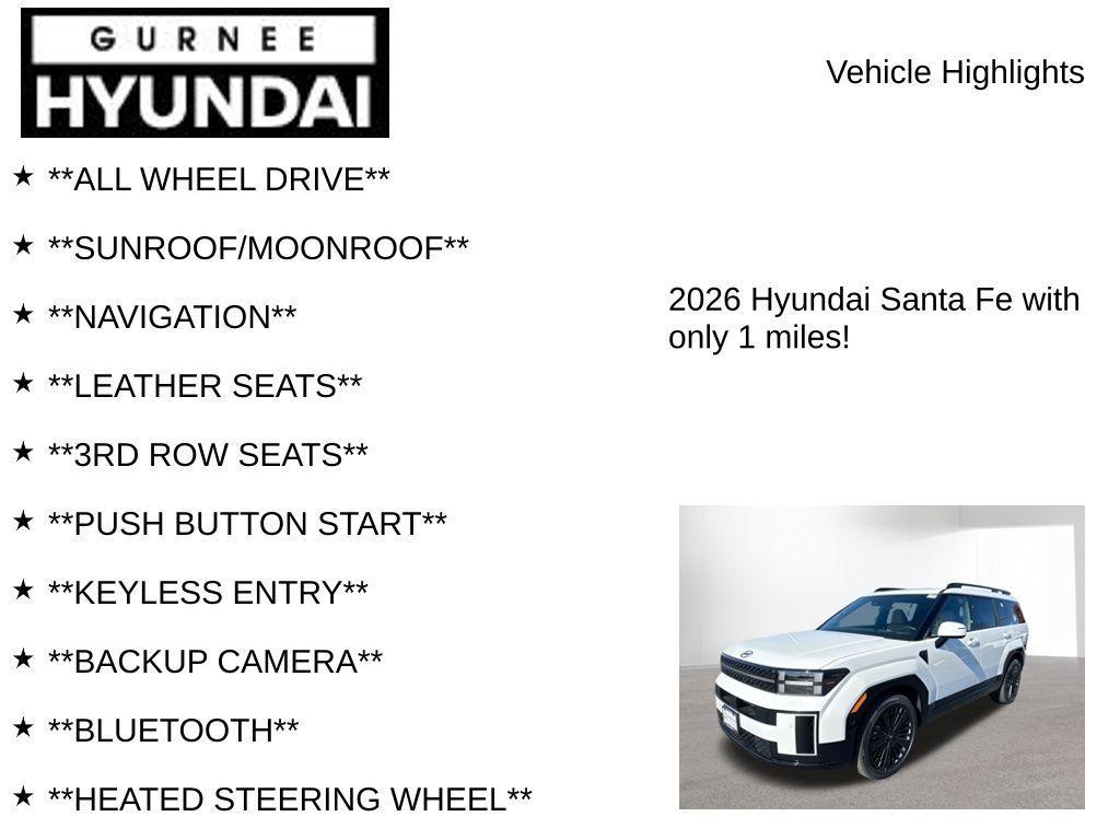 new 2026 Hyundai SANTA FE HEV car, priced at $52,102