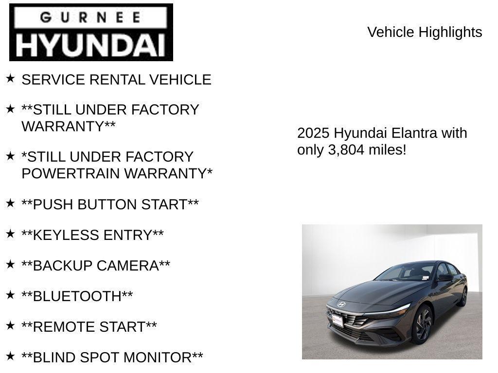 used 2025 Hyundai Elantra car, priced at $19,658