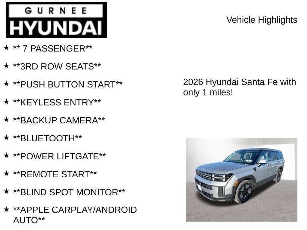 new 2026 Hyundai SANTA FE HEV car, priced at $39,296