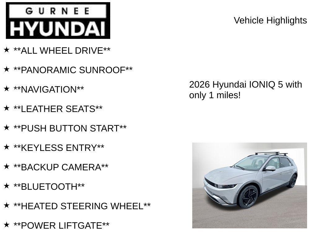 new 2026 Hyundai IONIQ 5 car, priced at $51,601