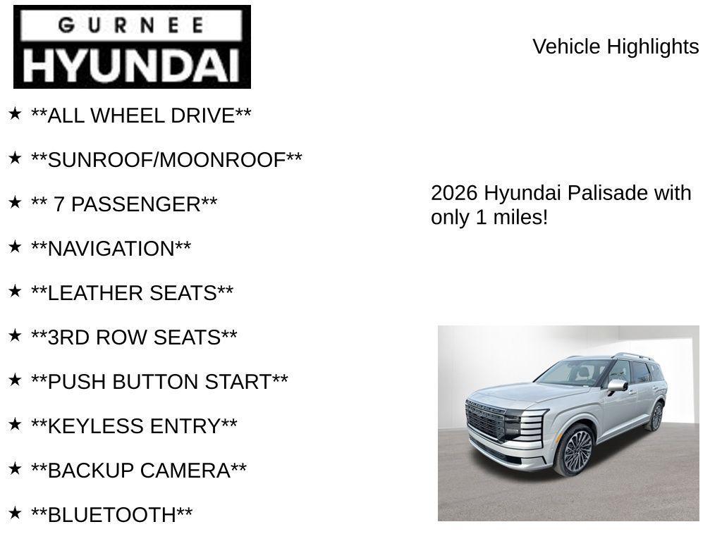 new 2026 Hyundai Palisade car, priced at $56,989