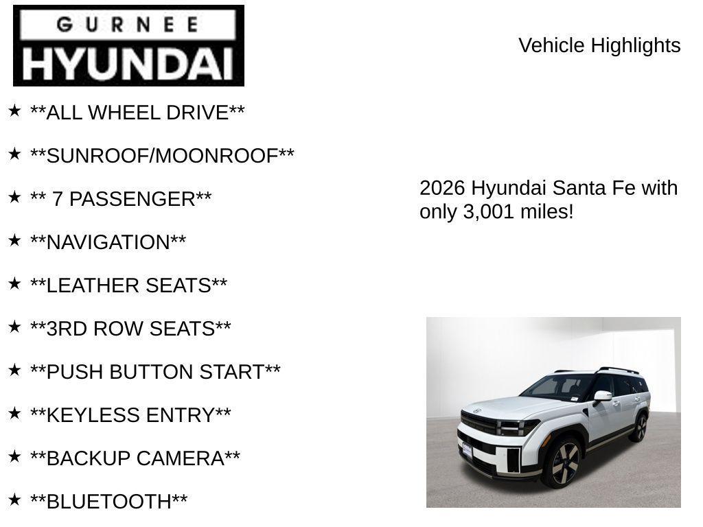 used 2026 Hyundai Santa Fe car, priced at $43,499