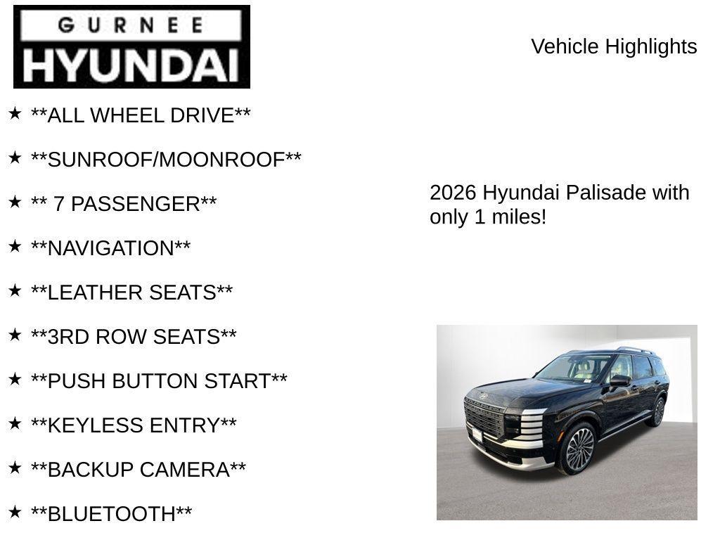 new 2026 Hyundai Palisade car, priced at $56,989