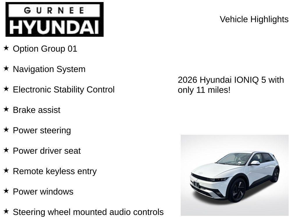 new 2026 Hyundai IONIQ 5 car, priced at $37,522