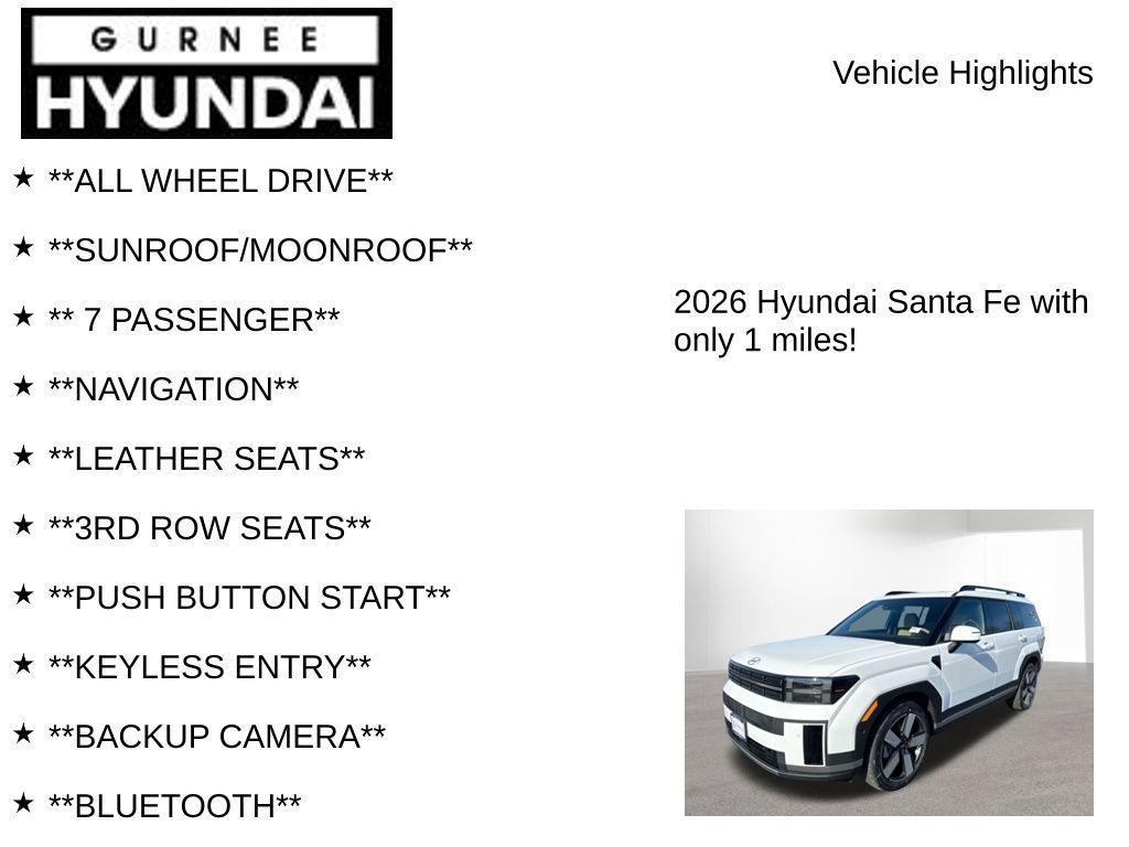 new 2026 Hyundai SANTA FE HEV car, priced at $49,185