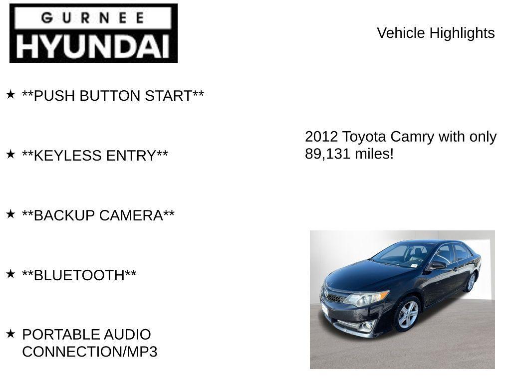used 2012 Toyota Camry car, priced at $10,403