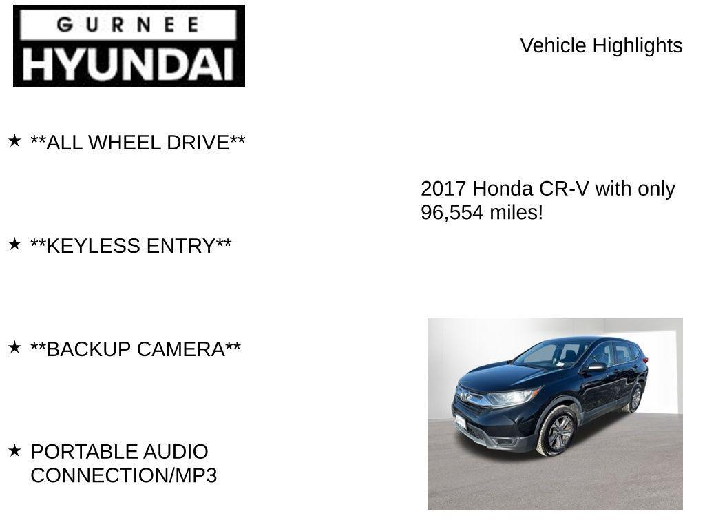 used 2017 Honda CR-V car, priced at $16,510