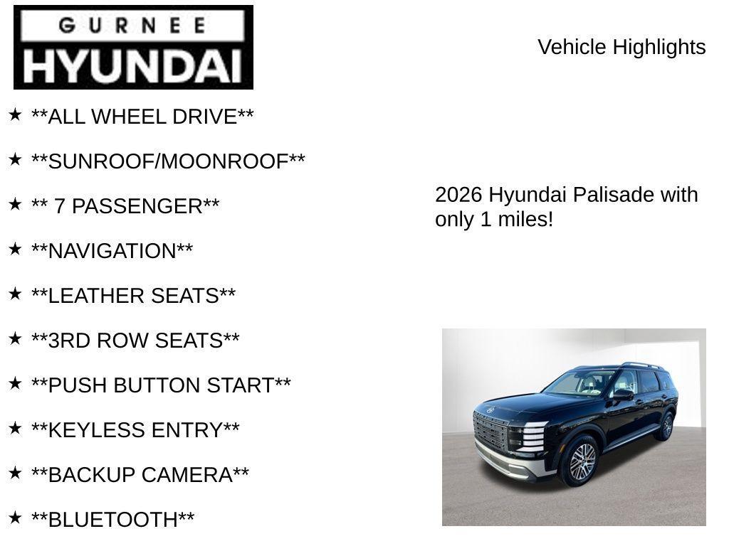 new 2026 Hyundai Palisade car, priced at $47,410
