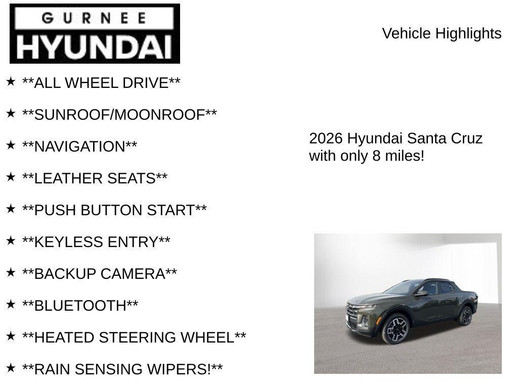 new 2026 Hyundai SANTA CRUZ car, priced at $44,807