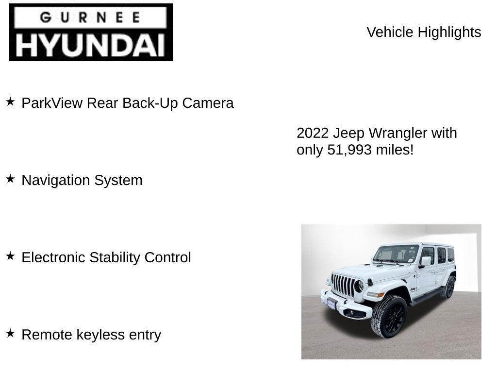 used 2022 Jeep Wrangler Unlimited car, priced at $35,495