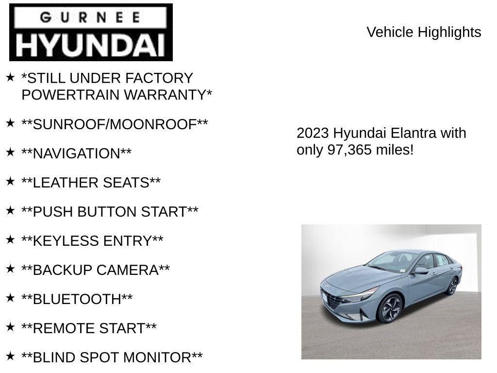 used 2023 Hyundai Elantra car, priced at $15,786