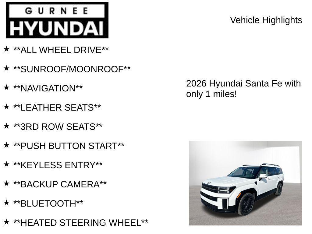 new 2026 Hyundai SANTA FE HEV car, priced at $52,102