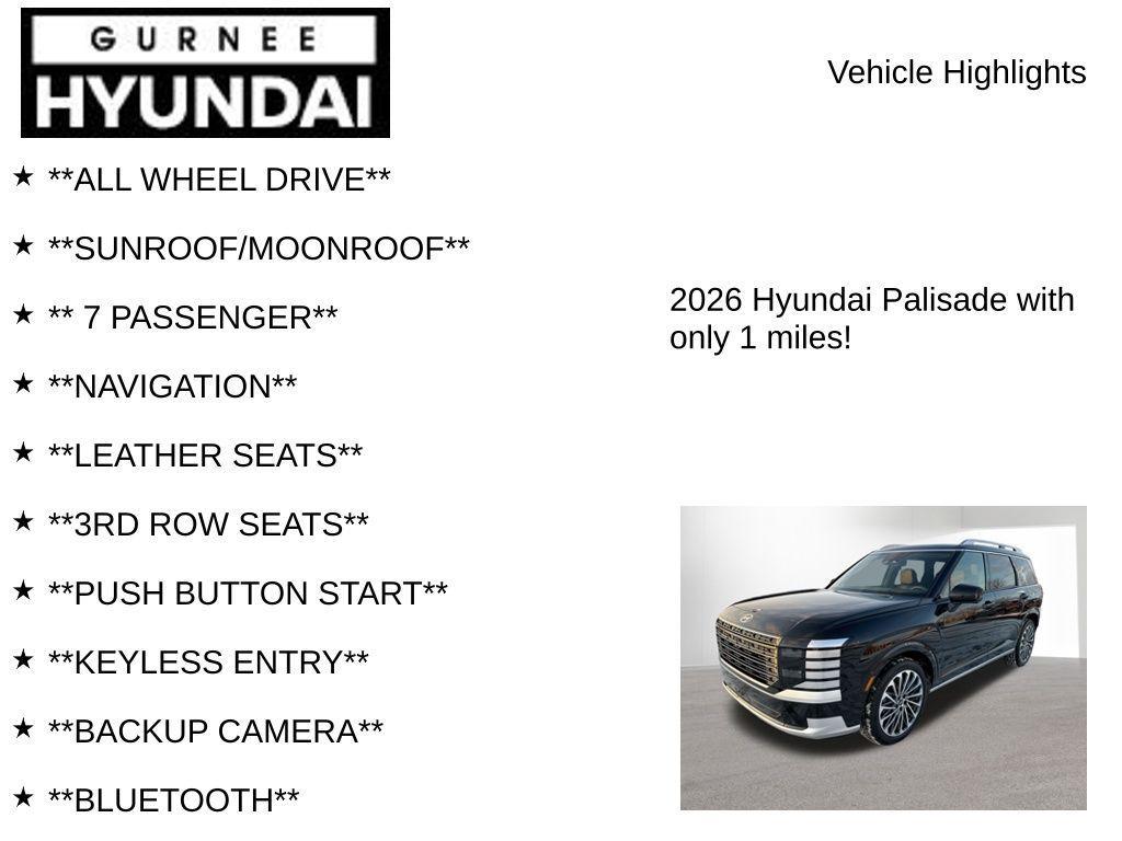 new 2026 Hyundai Palisade Hybrid car, priced at $59,728