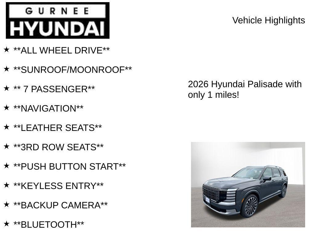 new 2026 Hyundai Palisade car, priced at $56,190