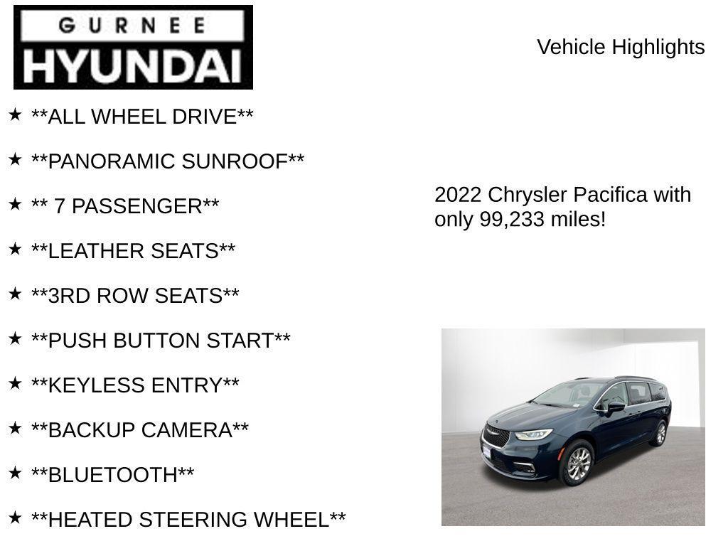 used 2022 Chrysler Pacifica car, priced at $22,936