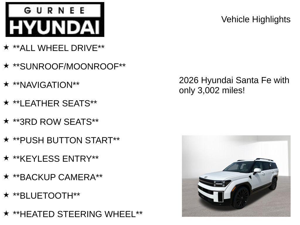 used 2026 Hyundai Santa Fe car, priced at $44,168