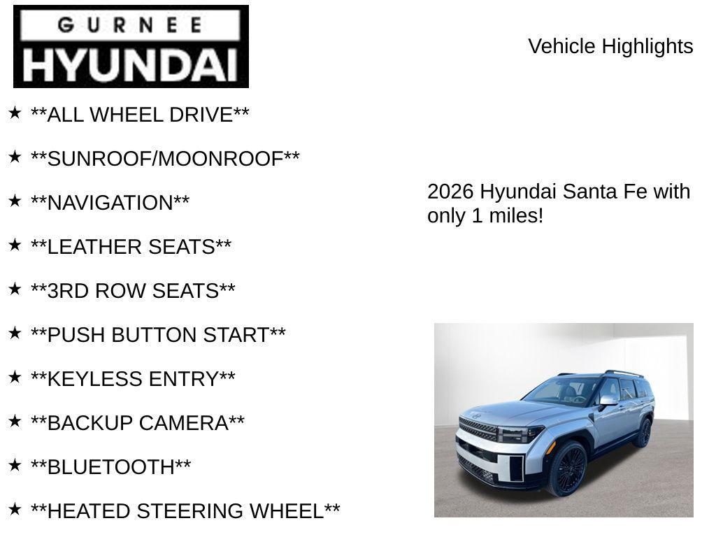 new 2026 Hyundai SANTA FE HEV car, priced at $51,594