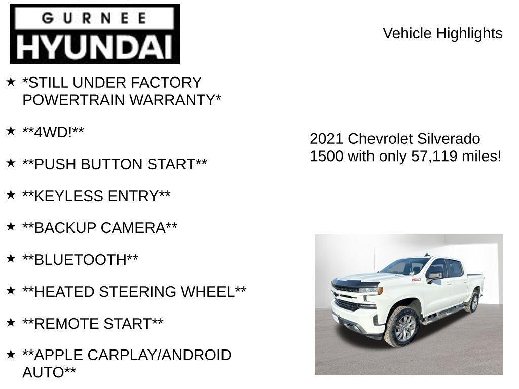 used 2021 Chevrolet Silverado 1500 car, priced at $35,266