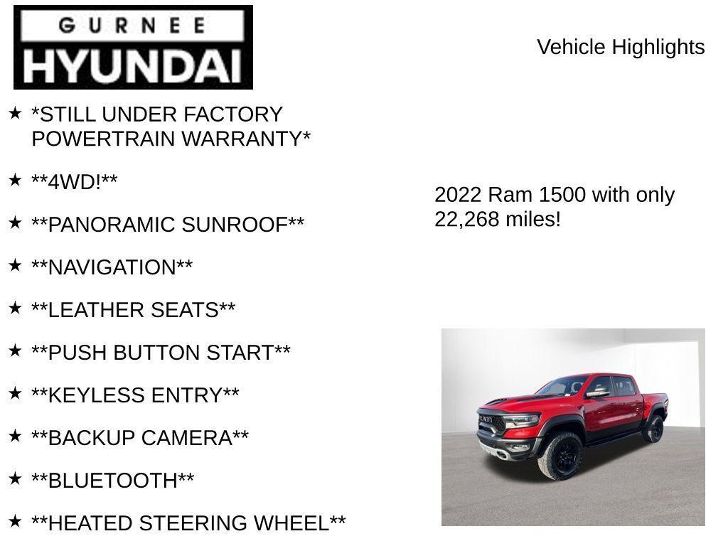 used 2022 Ram 1500 car, priced at $77,595