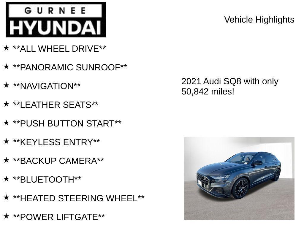 used 2021 Audi SQ8 car, priced at $54,109