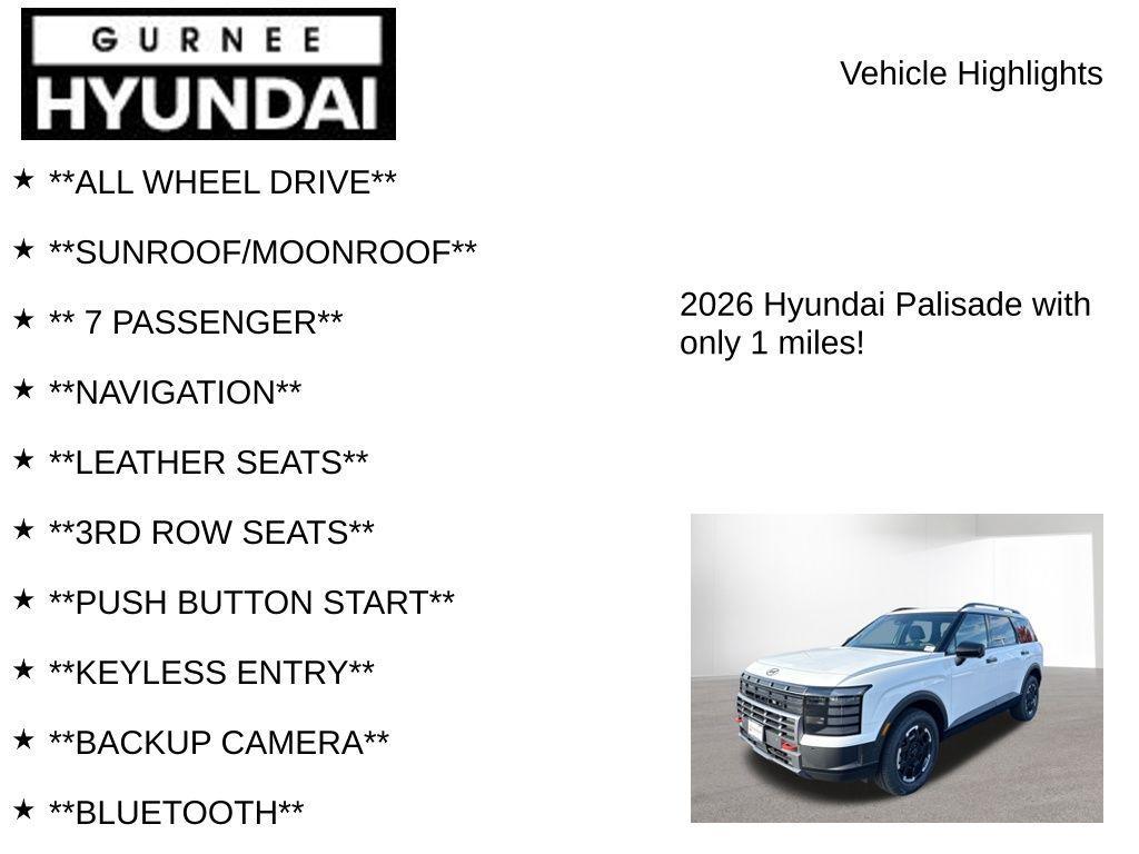 new 2026 Hyundai Palisade car, priced at $50,915