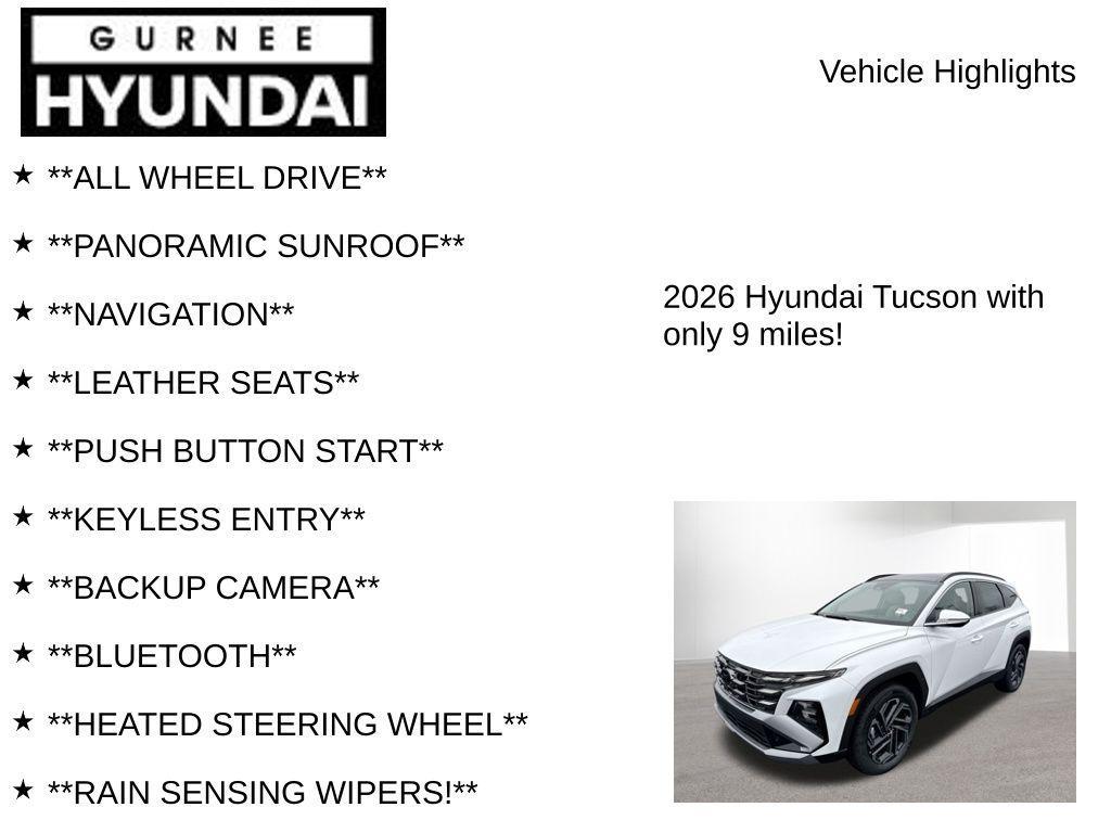 new 2026 Hyundai TUCSON Hybrid car, priced at $43,899