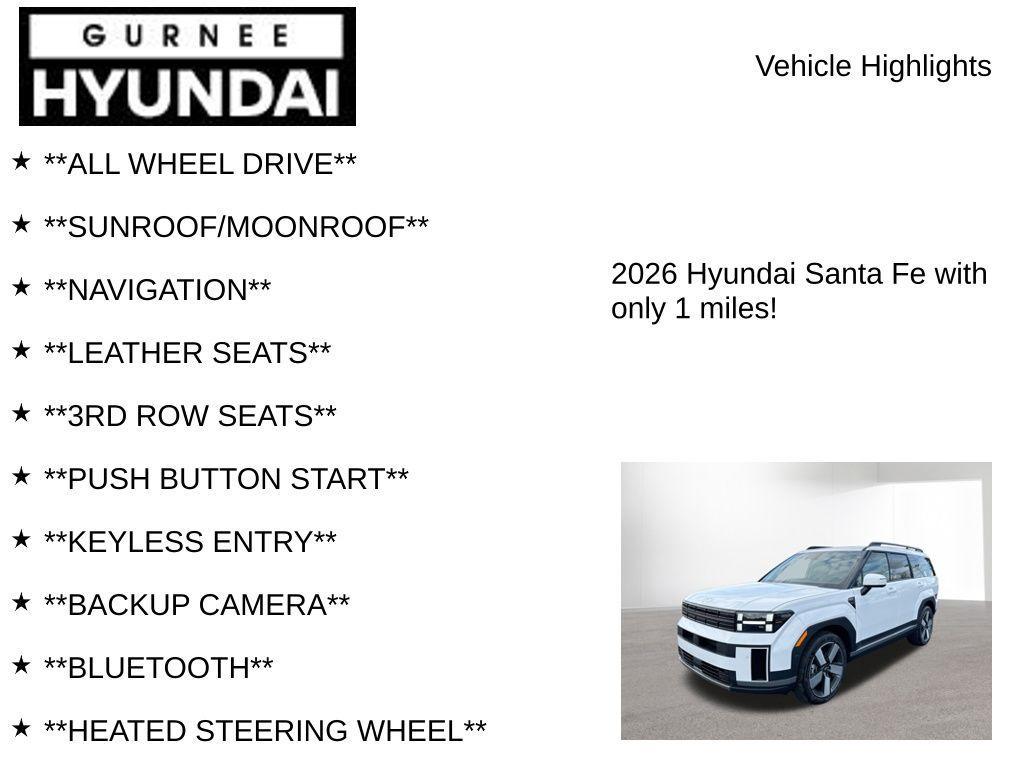 new 2026 Hyundai SANTA FE HEV car, priced at $47,685