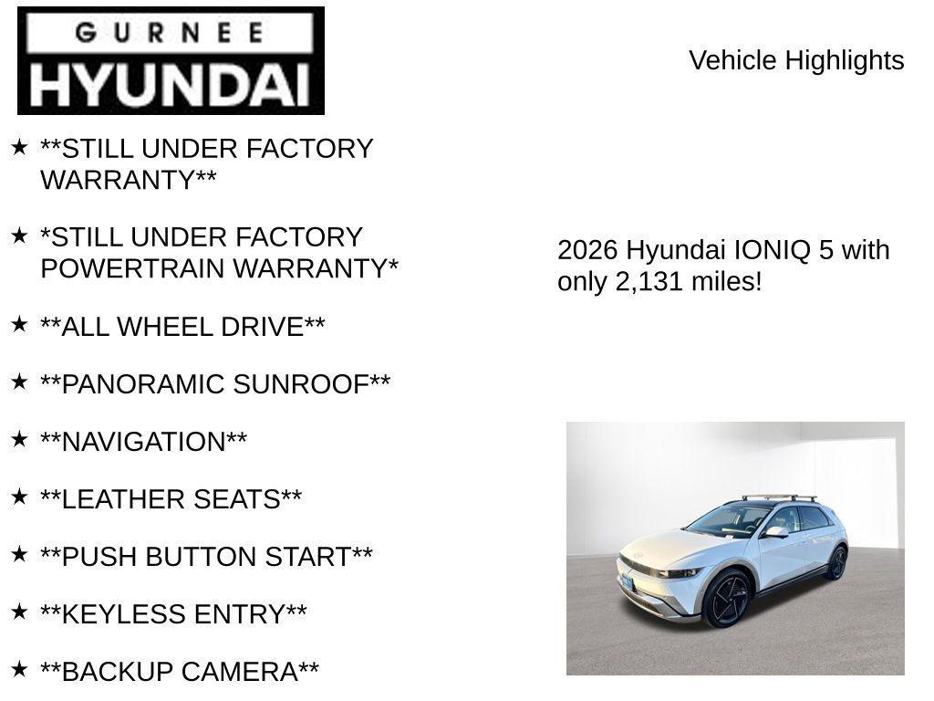 used 2026 Hyundai IONIQ 5 car, priced at $42,495