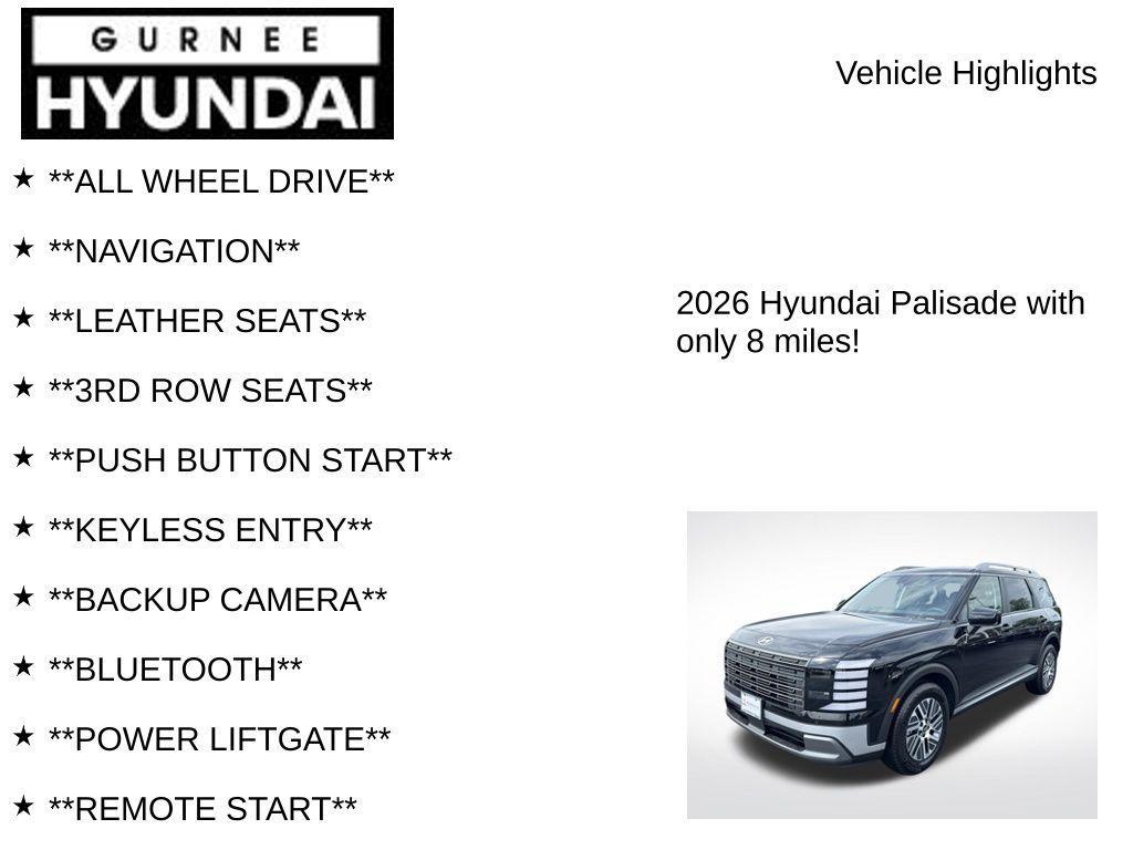 new 2026 Hyundai Palisade car, priced at $45,760
