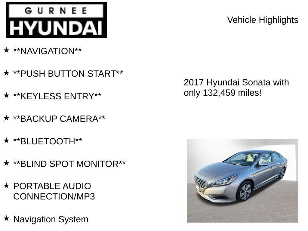 used 2017 Hyundai Sonata Plug-In Hybrid car, priced at $9,595