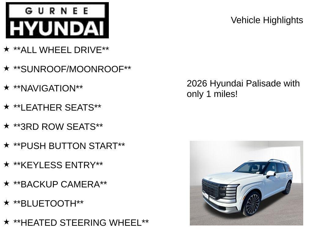 new 2026 Hyundai Palisade car, priced at $56,662