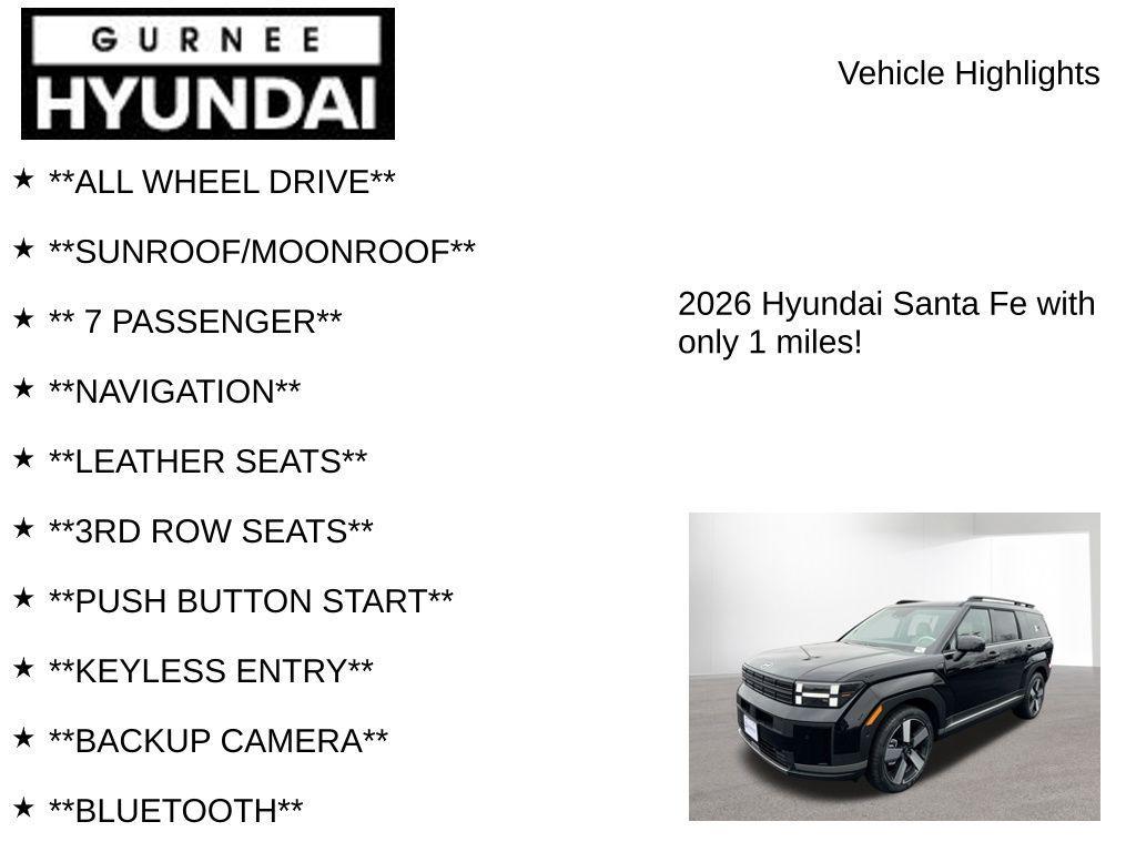 new 2026 Hyundai SANTA FE HEV car, priced at $48,657