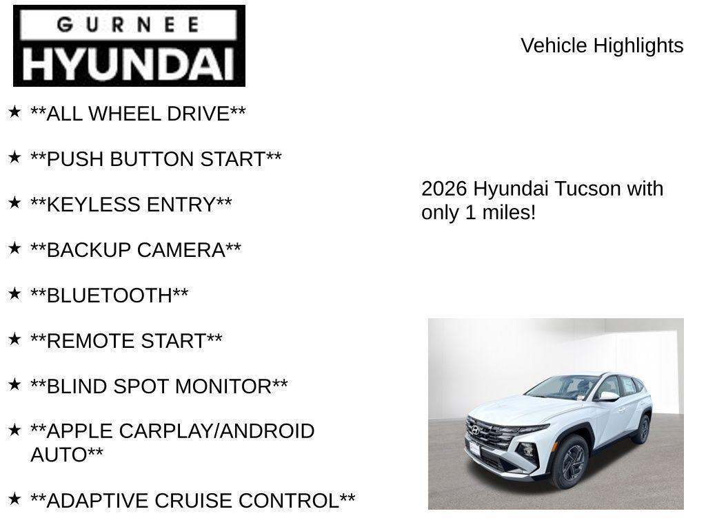 new 2026 Hyundai TUCSON Hybrid car, priced at $31,387