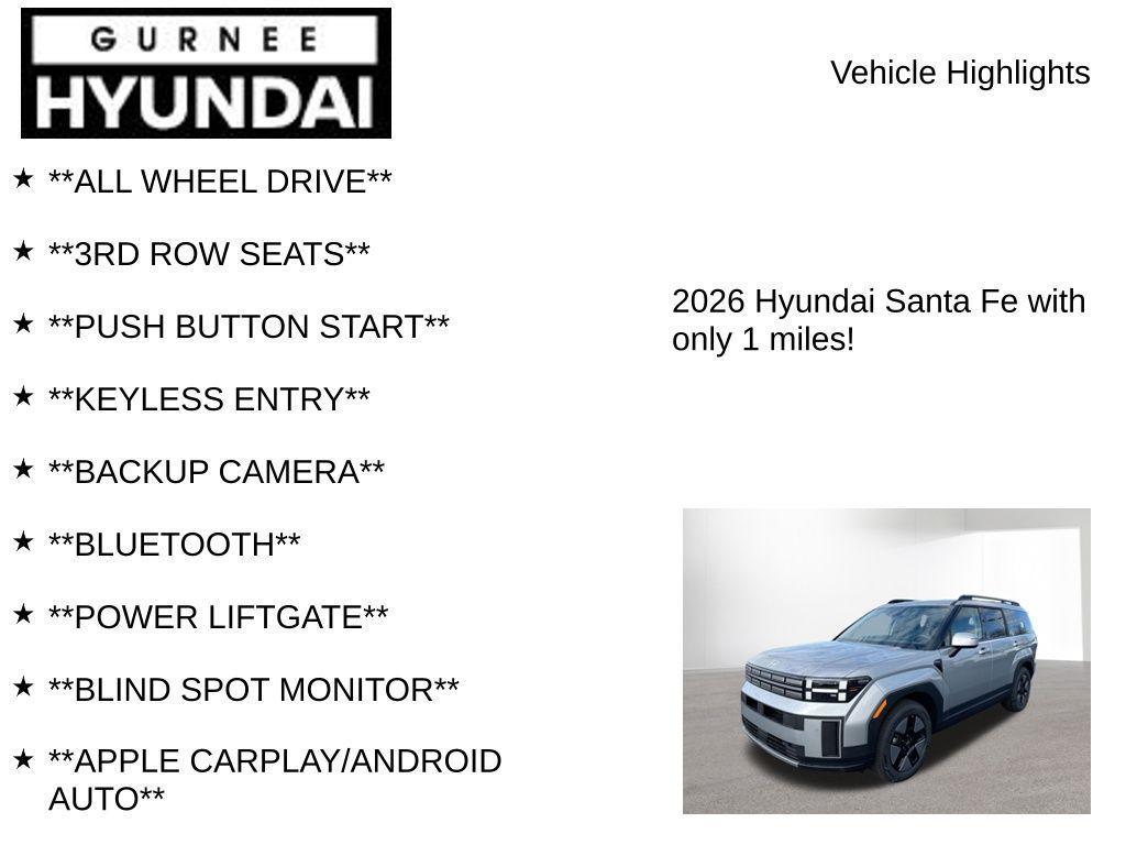 new 2026 Hyundai SANTA FE HEV car, priced at $41,753