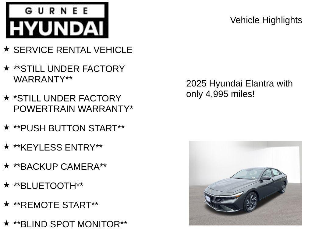 used 2025 Hyundai Elantra car, priced at $19,791