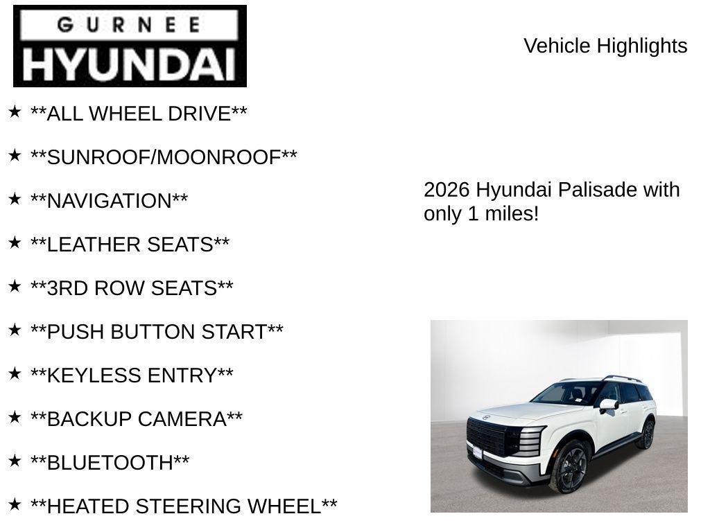 new 2026 Hyundai Palisade car, priced at $51,500