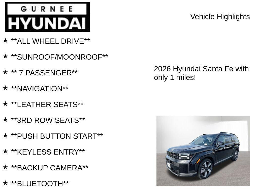 new 2026 Hyundai SANTA FE HEV car, priced at $48,640