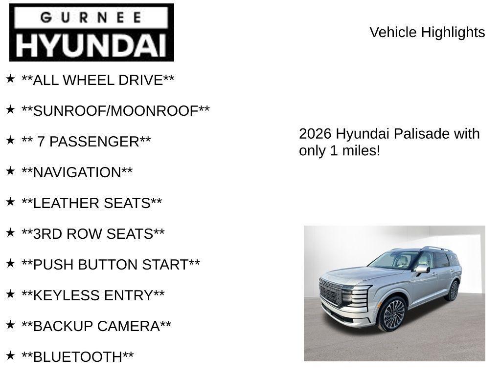 new 2026 Hyundai Palisade car, priced at $56,239