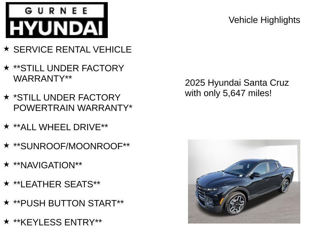 used 2025 Hyundai SANTA CRUZ car, priced at $34,595